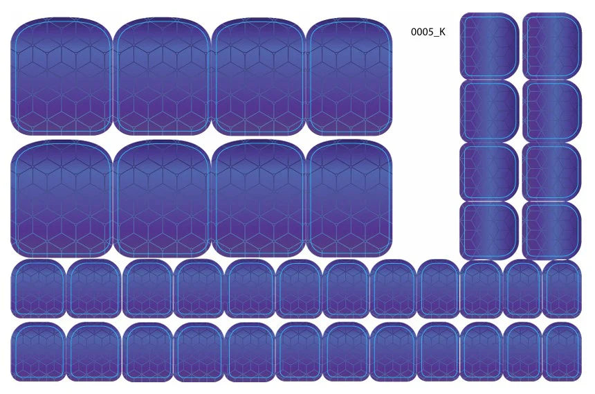 Nail decoration film for pedicure - 0005K