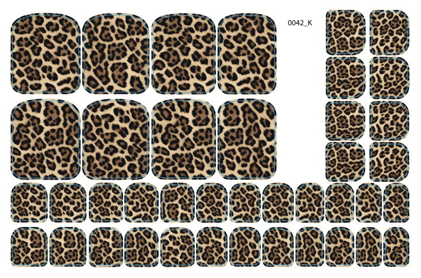 Nail decoration films for pedicure - 0042K