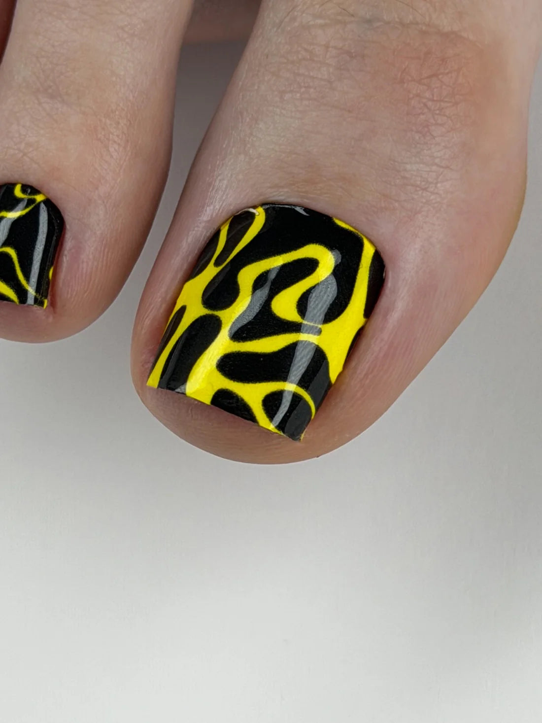 Large nail decoration films for pedicure - 0055D