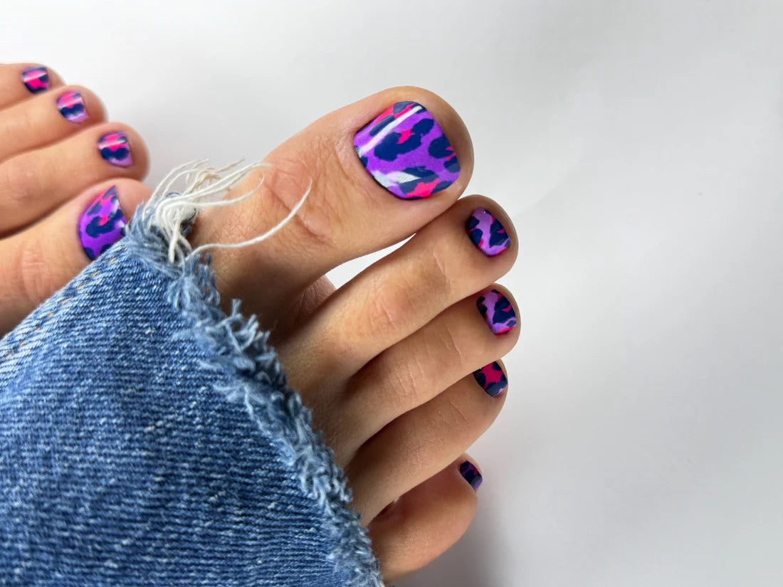 Large nail decoration films for pedicure - 1030D