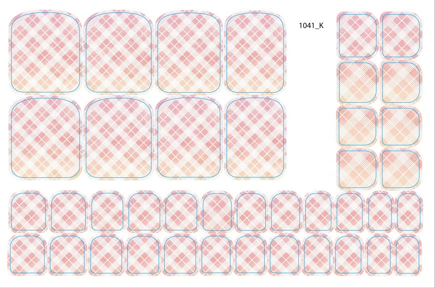 Nail decoration films for pedicure - 1041K