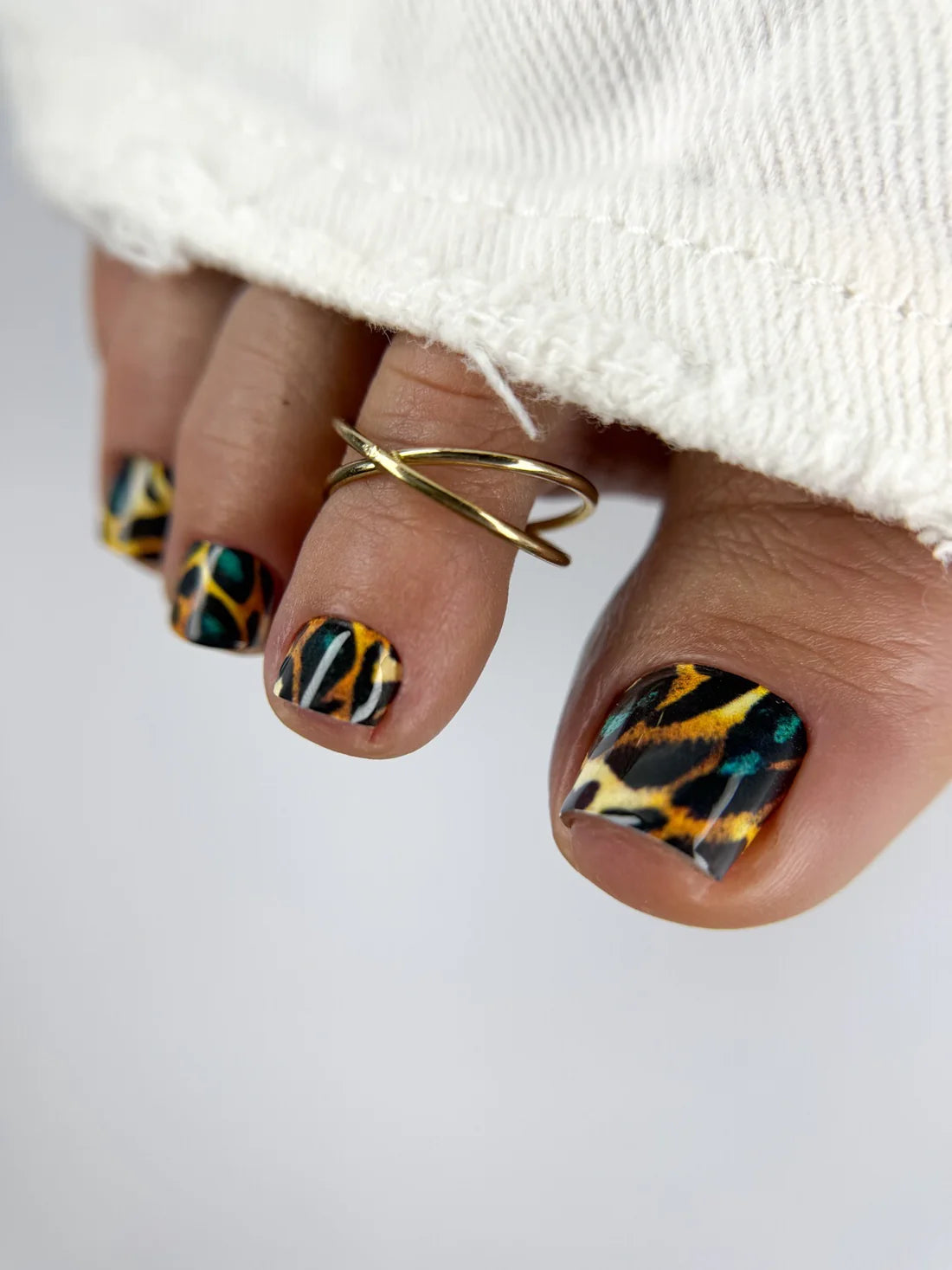 Large nail decoration films for pedicure - 1118D