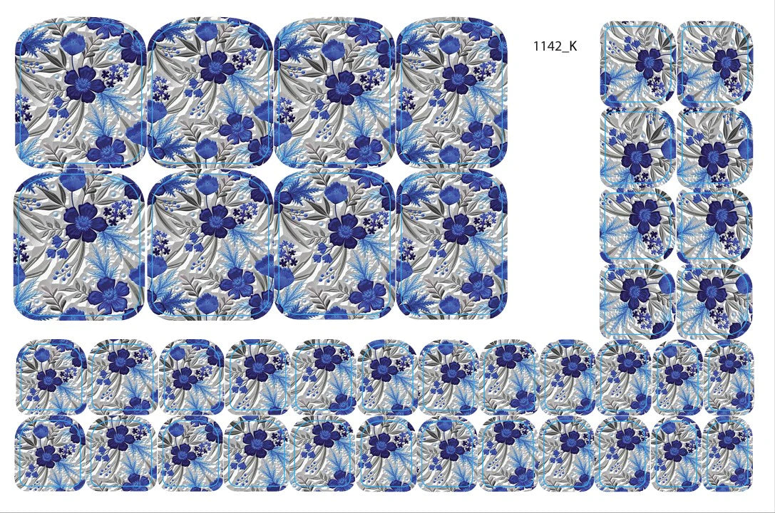 Nail decoration films for pedicure - 1142K