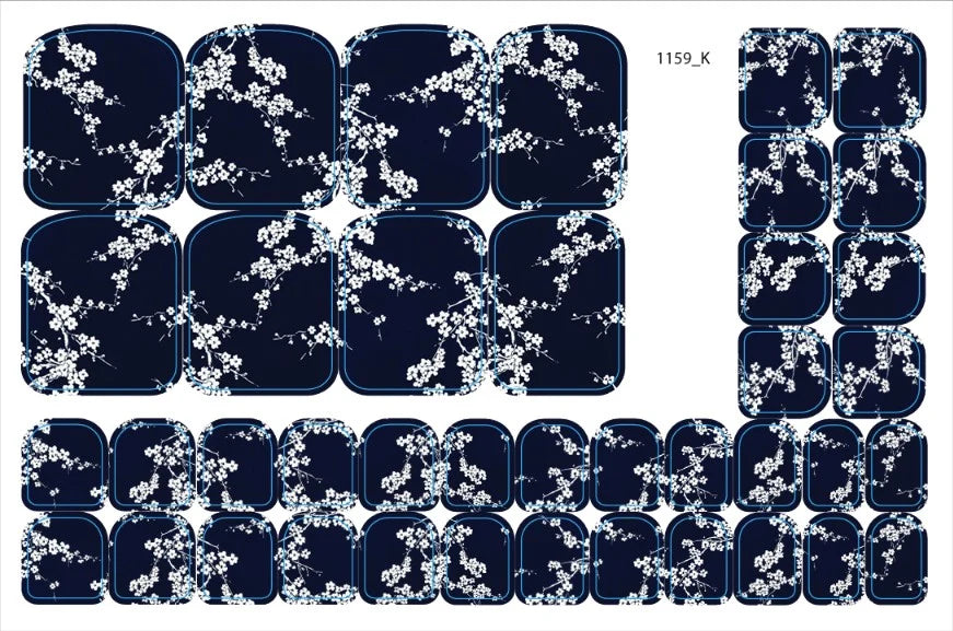 Nail decoration films for pedicure - 1159K