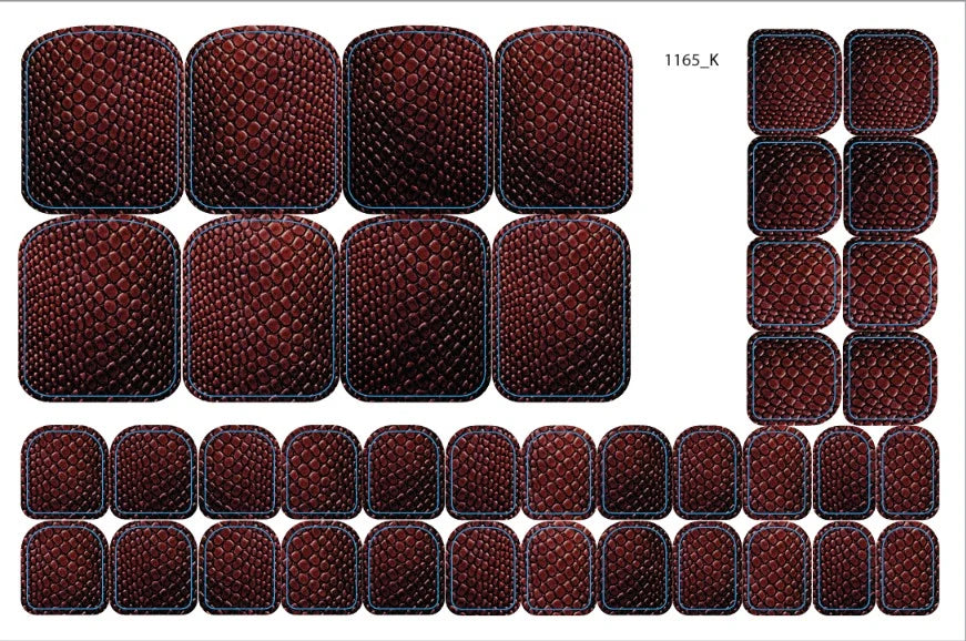 Nail decoration films for pedicure - 1165K