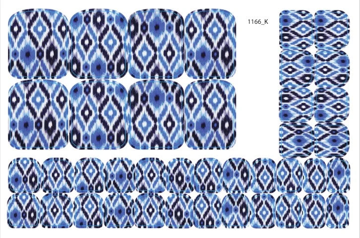 Nail decoration films for pedicure - 1166K