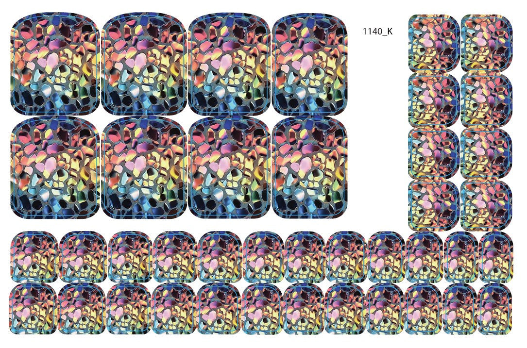 Nail decoration film for pedicure - 1140K