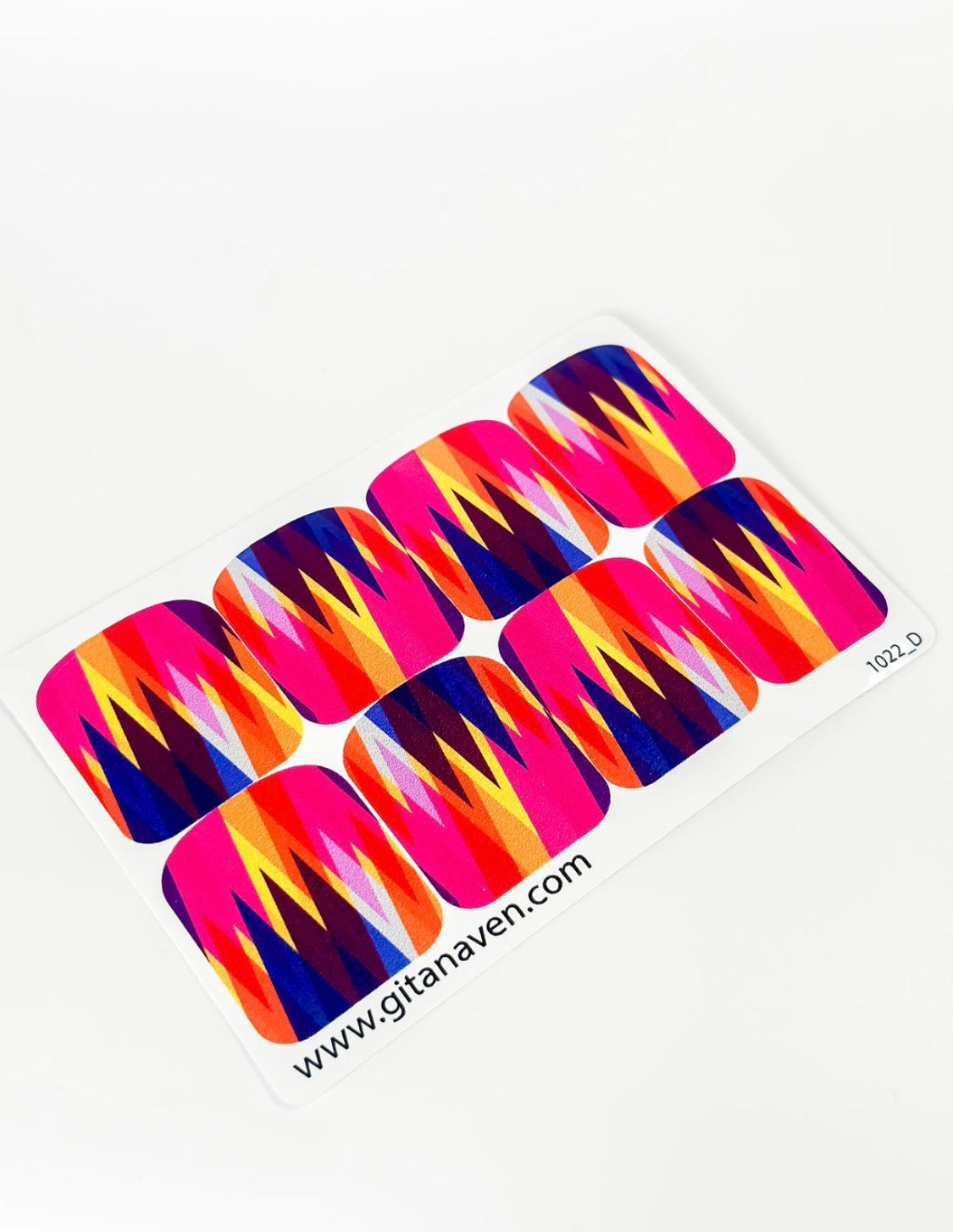 Large nail decoration films for pedicure - 1022D