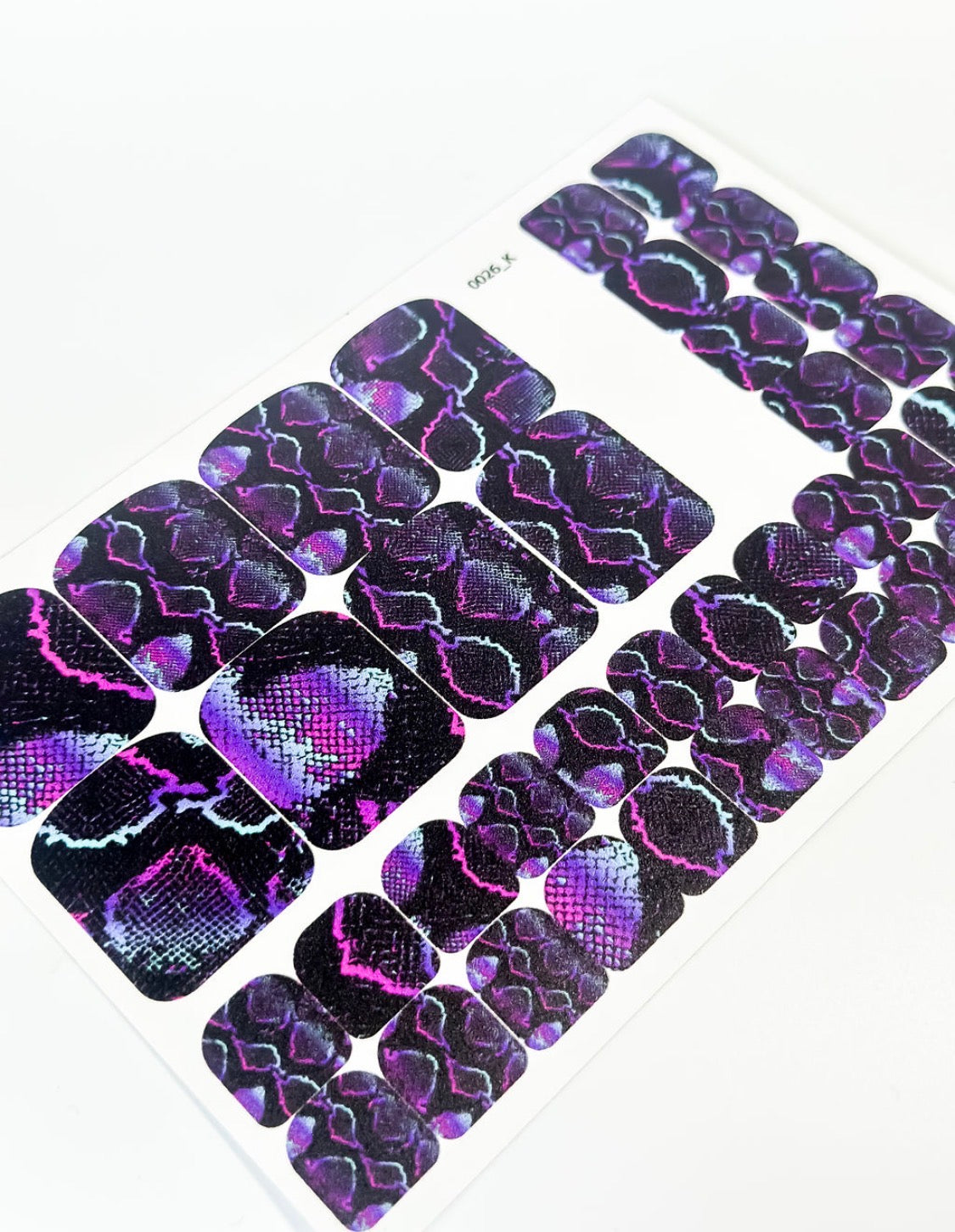 Nail decoration films for pedicure - 0026K