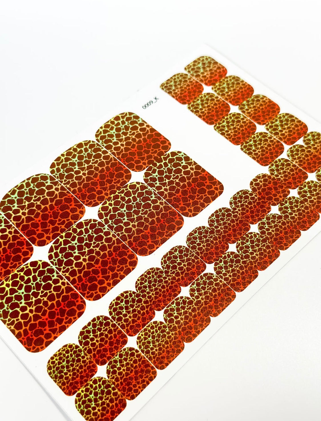 Nail decoration films for pedicure - 0009K
