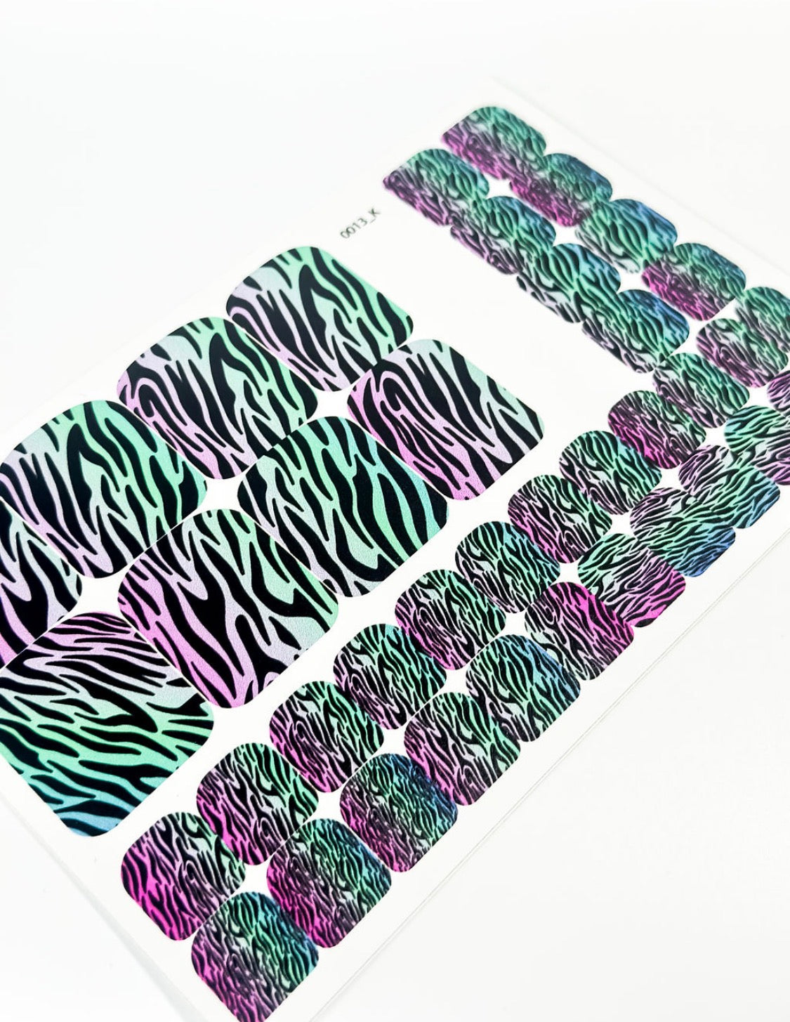 Nail decoration films for pedicure - 0013K
