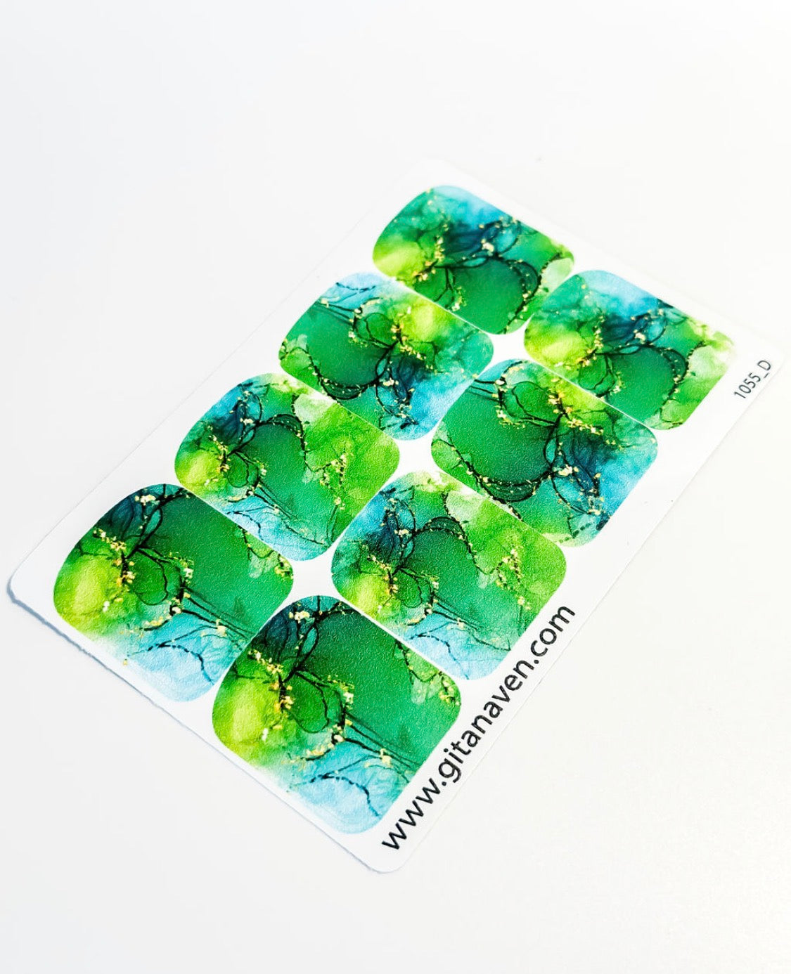 Large nail decoration films for pedicure - 1055D