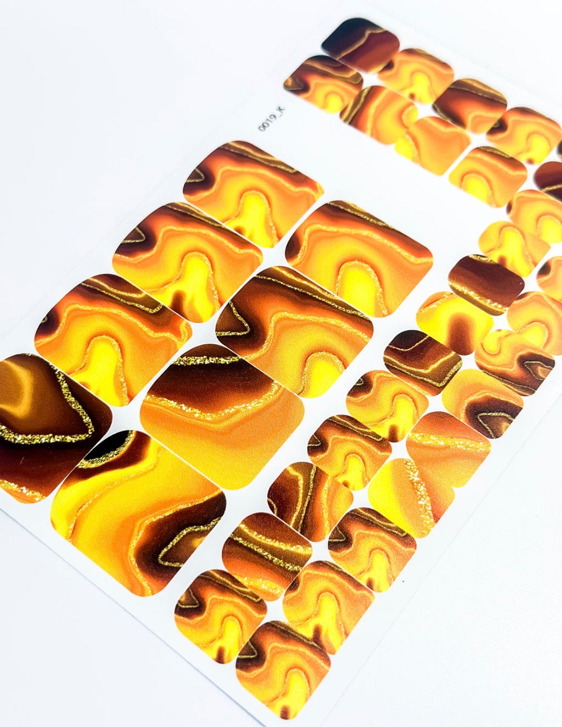 Nail decoration films for pedicure - 0019K