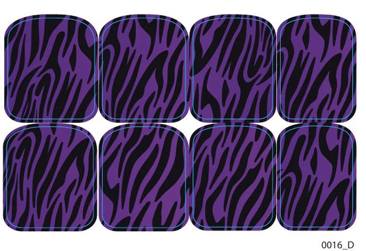 Large nail decoration films for pedicure - 0016D