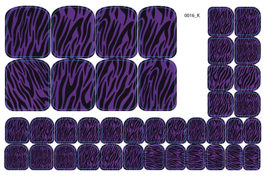 Nail decoration films for pedicure - 0016K