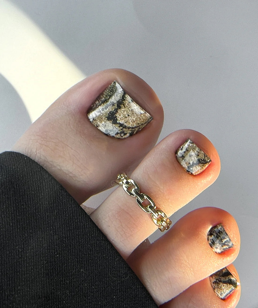 Large nail decoration films for pedicure - 0024D