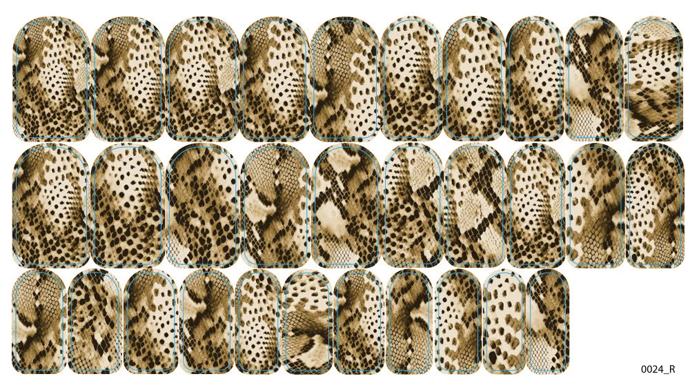 Nail decoration films for manicure - 0024R