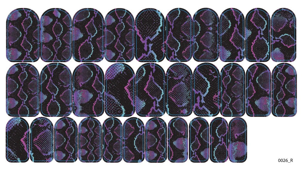 Nail decoration films for manicure - 0026R