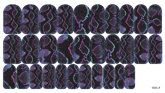 Nail decoration films for manicure - 0026R