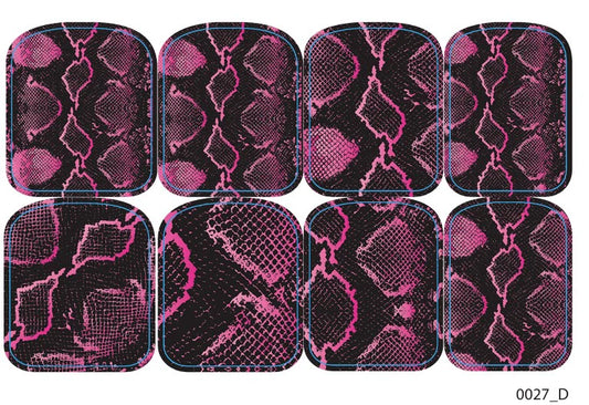 Large nail decoration films for pedicure - 0027D