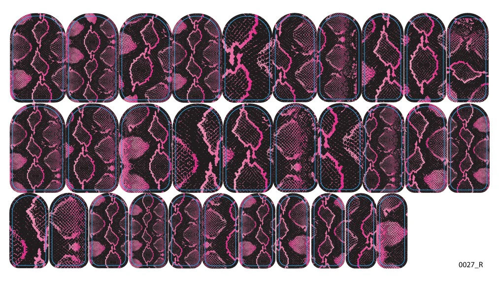 Nail decoration films for manicure - 0027R
