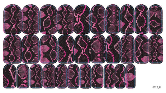 Nail decoration films for manicure - 0027R