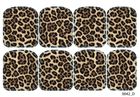 Large nail decoration films for pedicure - 0042D