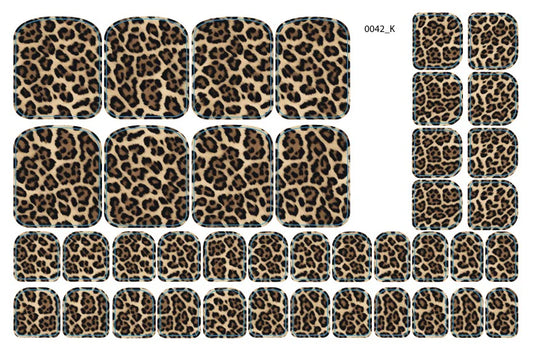Nail decoration films for pedicure - 0042K