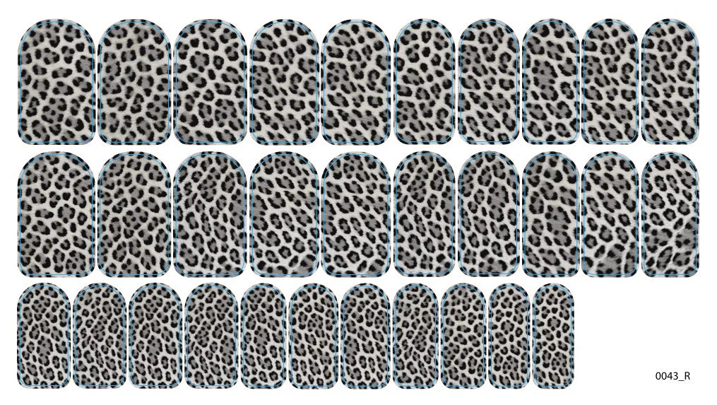 Nail decoration films for manicure - 0043R