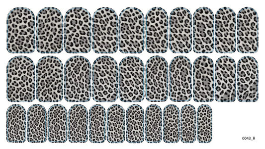 Nail decoration films for manicure - 0043R