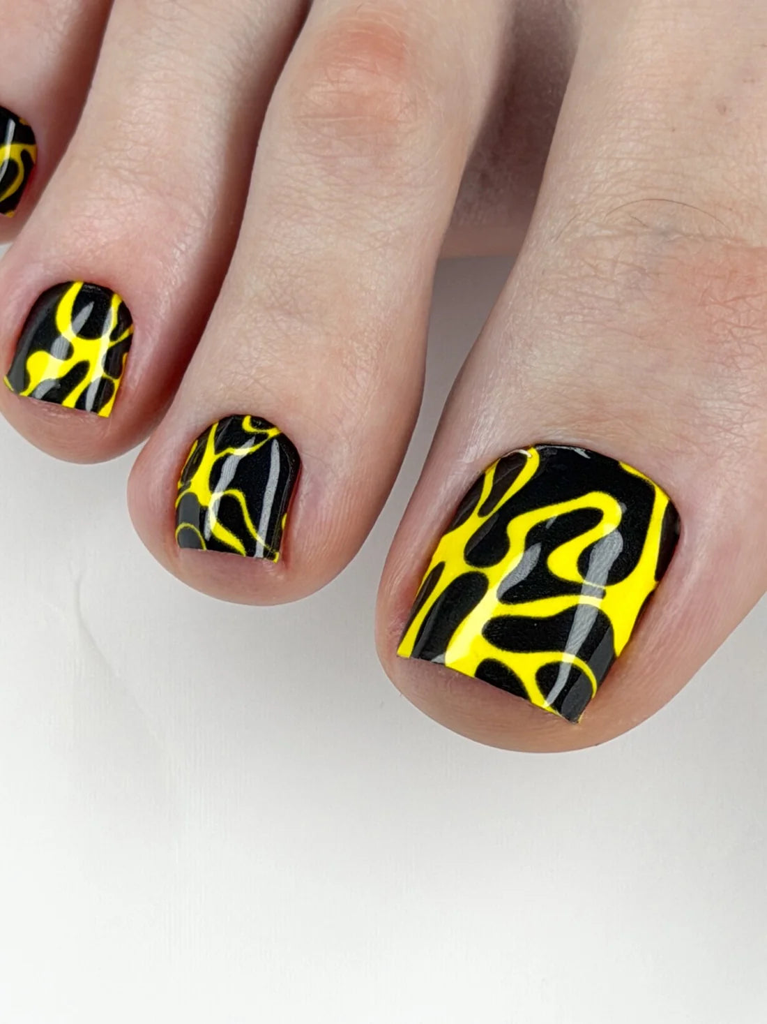 Large nail decoration films for pedicure - 0055D