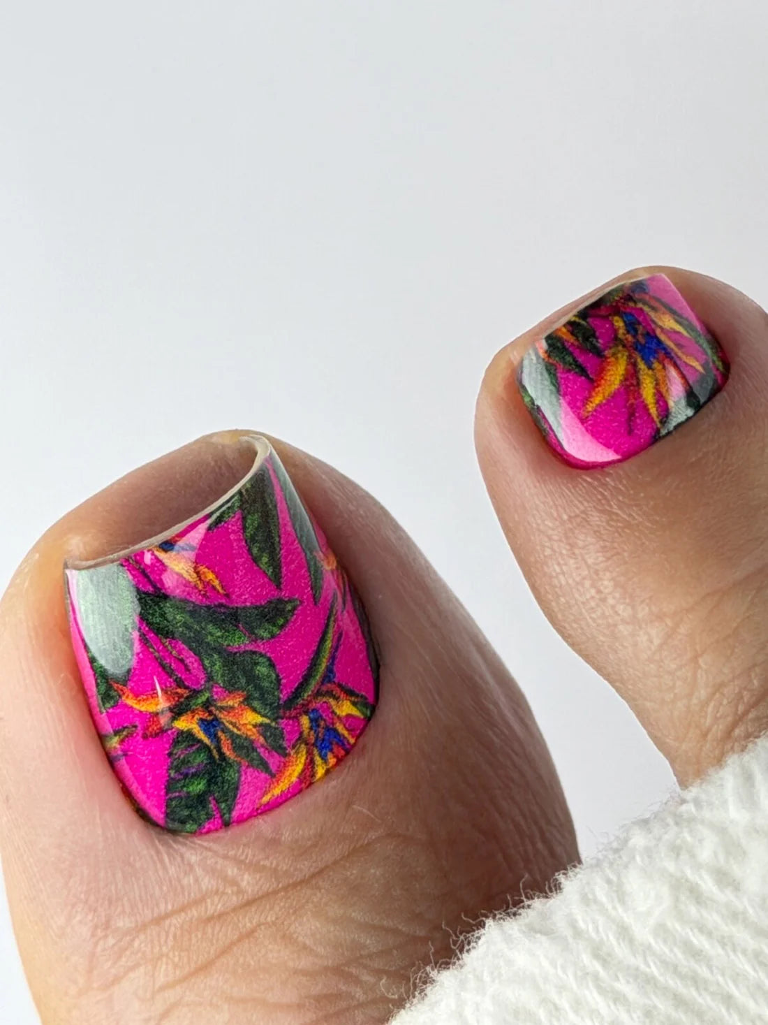 Large nail decoration films for pedicure - 1005D