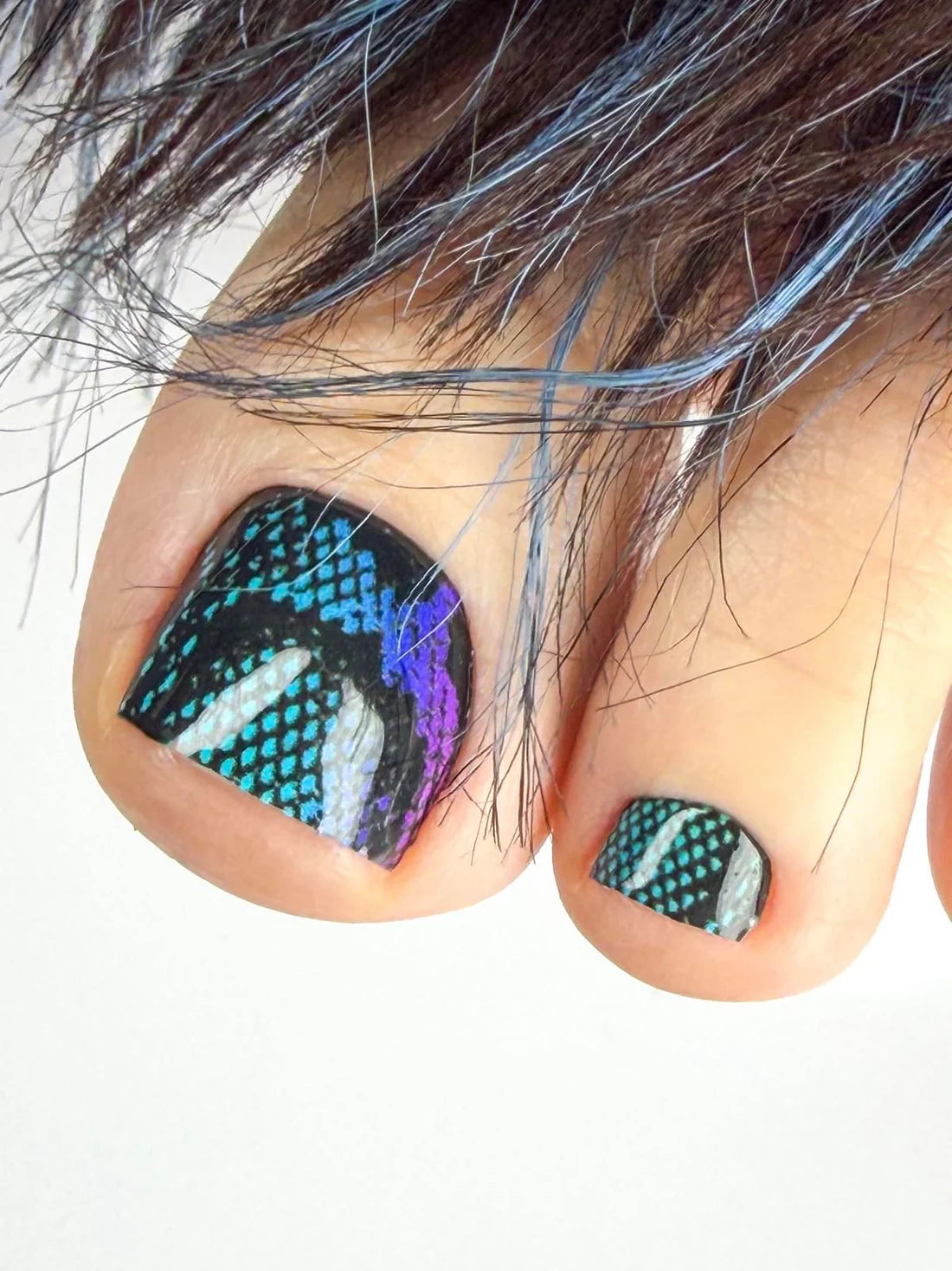 Large nail decoration films for pedicure - 1008D