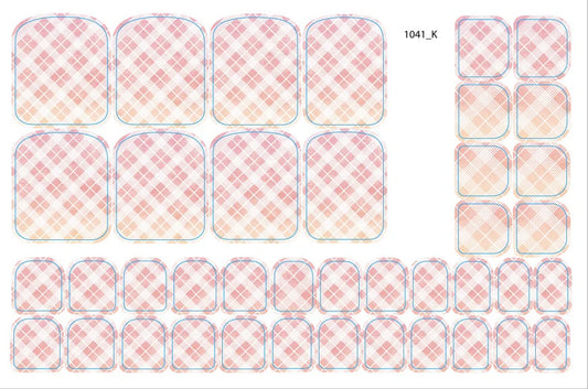 Nail decoration films for pedicure - 1041K