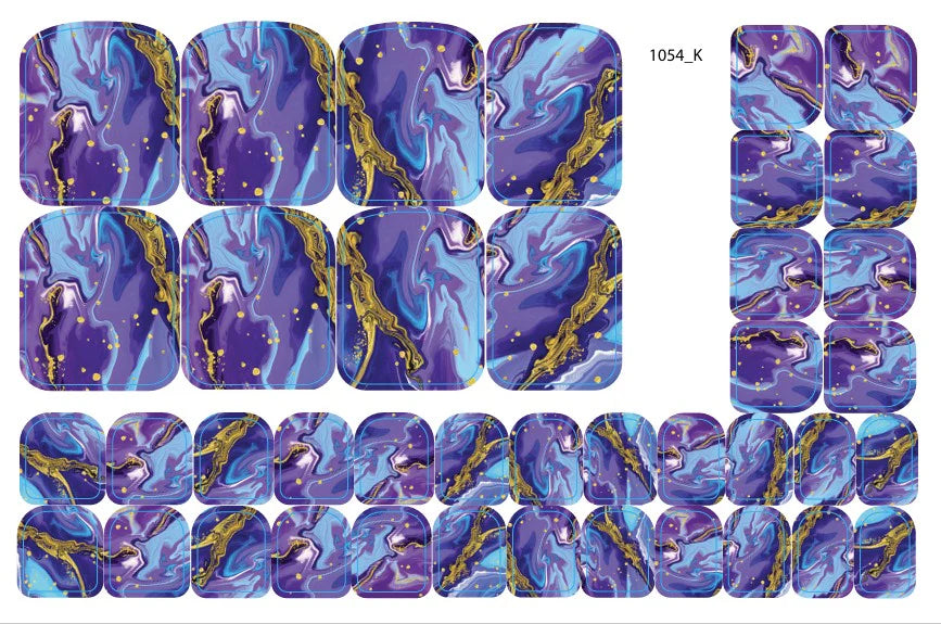 Nail decoration films for pedicure - 1054K