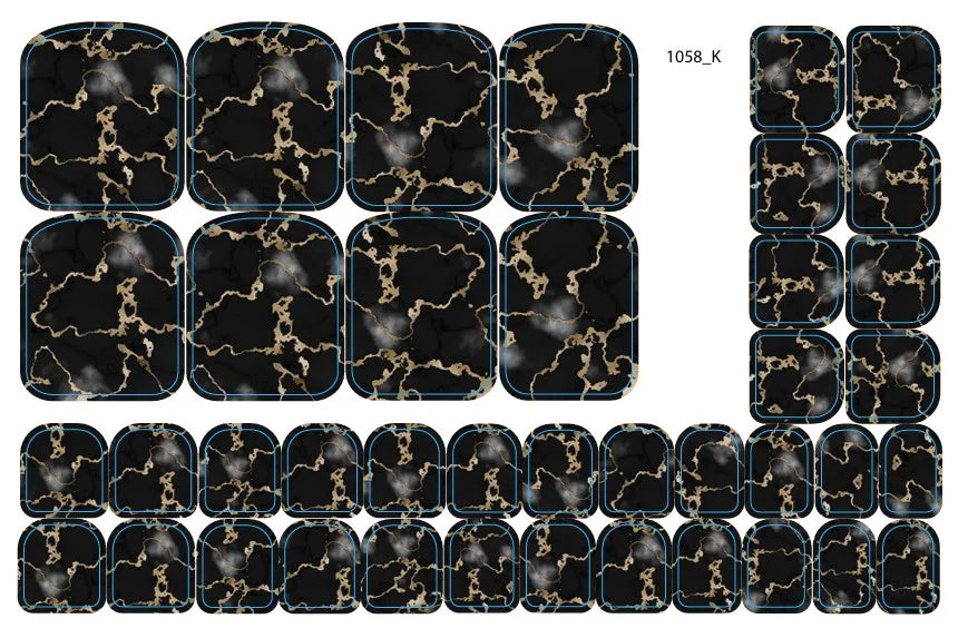 Nail decoration films for pedicure - 1058K