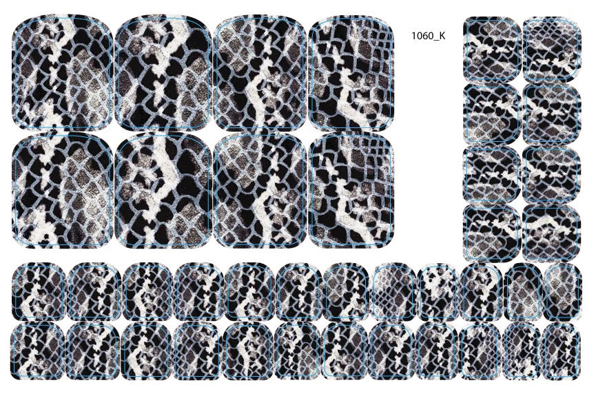 Nail decoration films for pedicure - 1060K