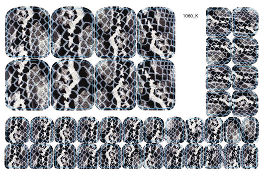 Nail decoration films for pedicure - 1060K