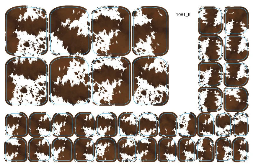 Nail decoration films for pedicure - 1061K