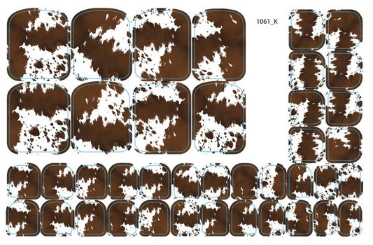 Nail decoration films for pedicure - 1061K