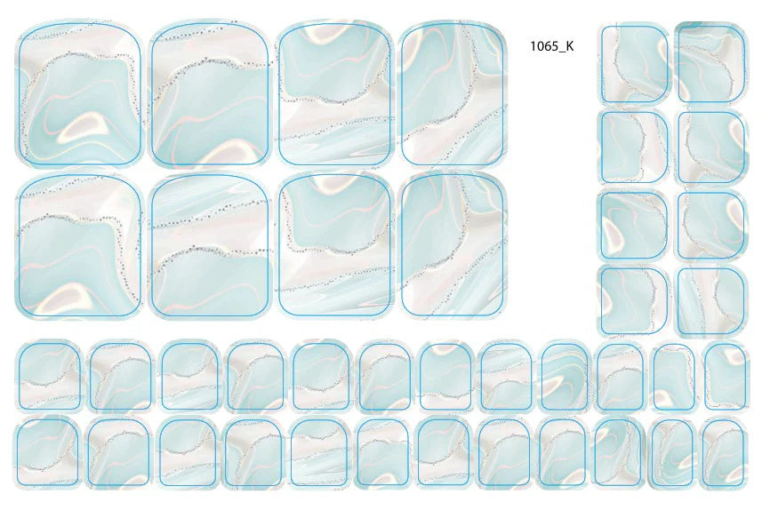 Nail decoration films for pedicure - 1065K
