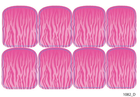 Large nail decoration films for pedicure - 1082D