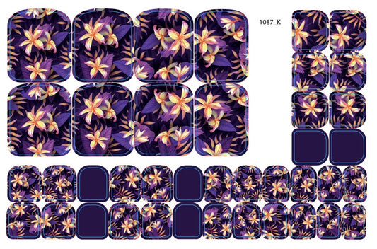Nail decoration films for pedicure - 1087K