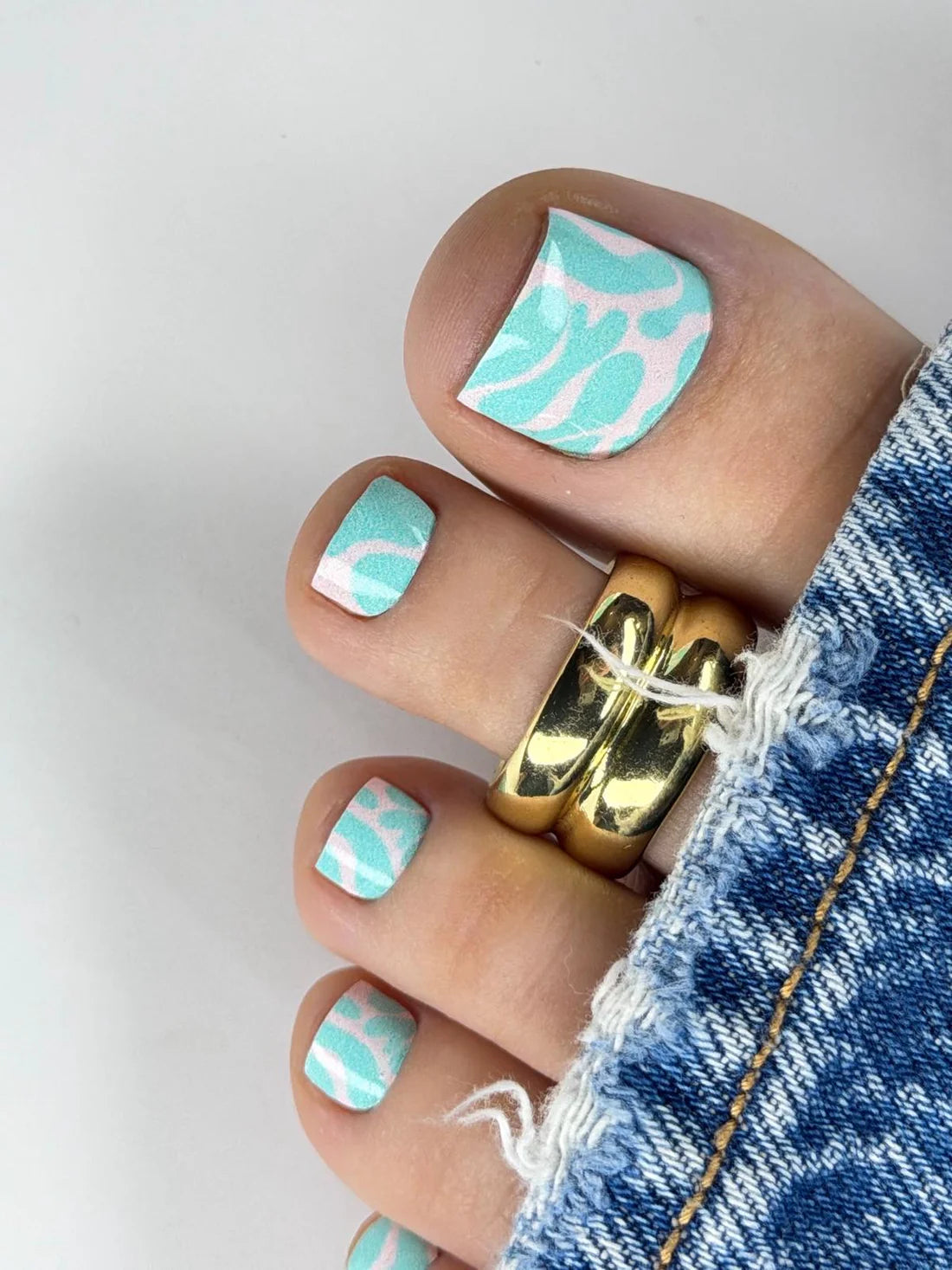 Large nail decoration films for pedicure - 1092D