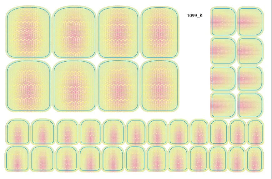 Nail decoration films for pedicure - 1099K