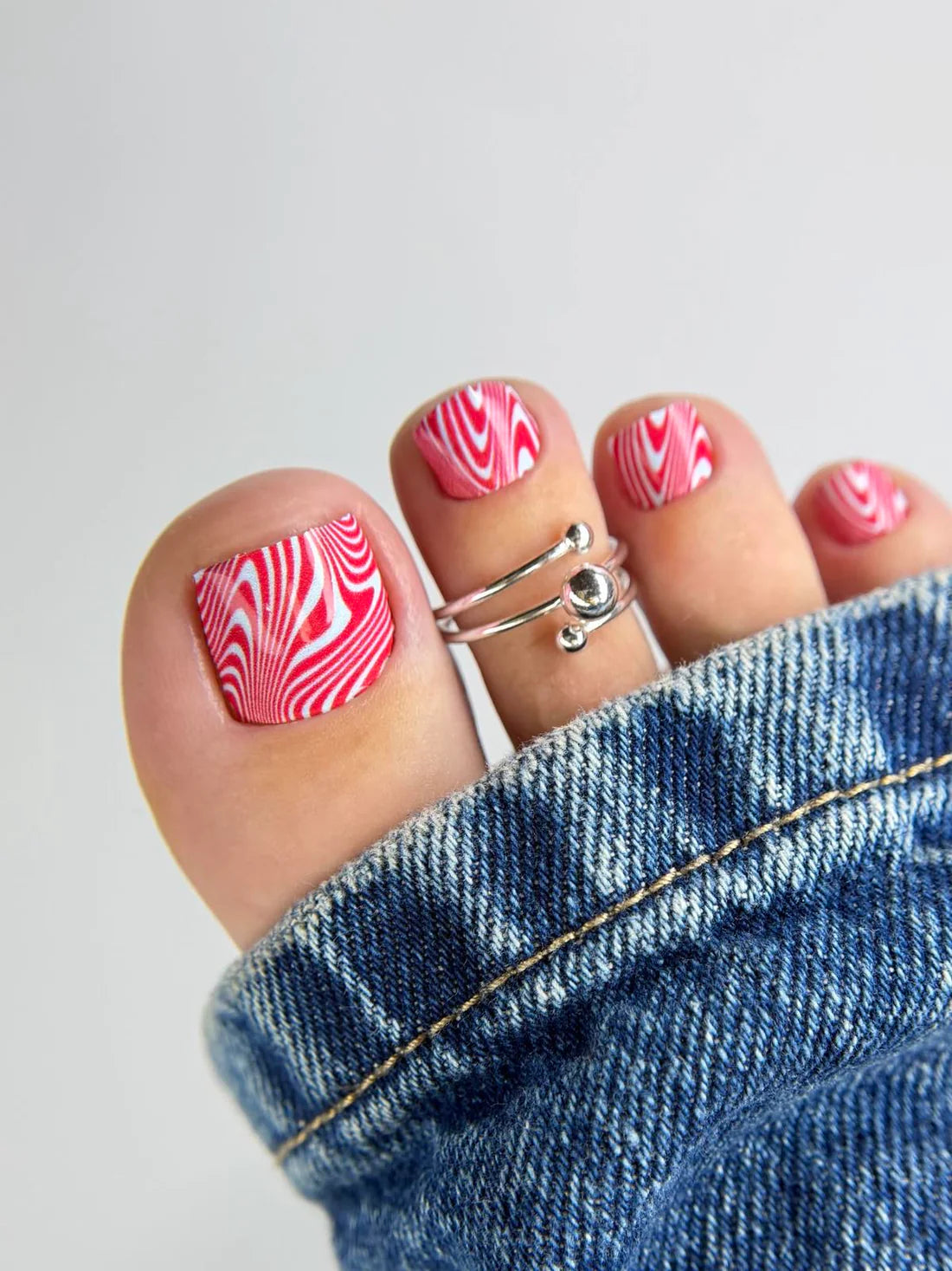 Large nail decoration films for pedicure - 1120D
