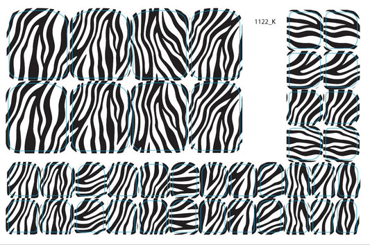 Nail decoration films for pedicure - 1122K