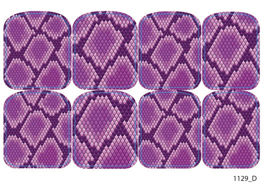 Large nail decoration films for pedicure - 1129D