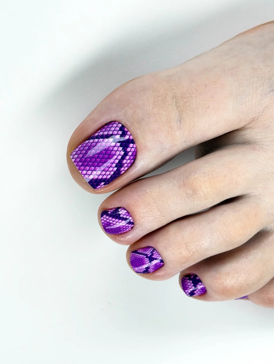 Large nail decoration films for pedicure - 1129D