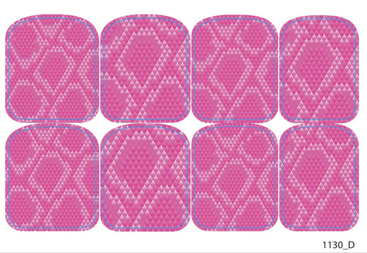 Large nail decoration films for pedicure - 1130D